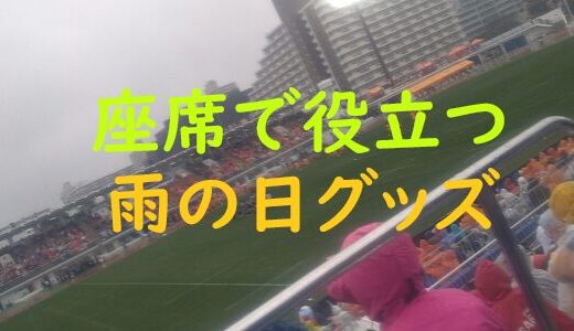 雨の日のスポーツ観戦・座席で役立つ！3つのグッズ