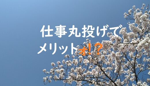 仕事を丸投げされた時のメリット!?転職体験〜3ヶ月で上司が不在となった