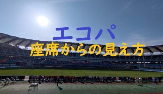 「エコパスタジアム」1層目座席からの見え方・写真付き体験記